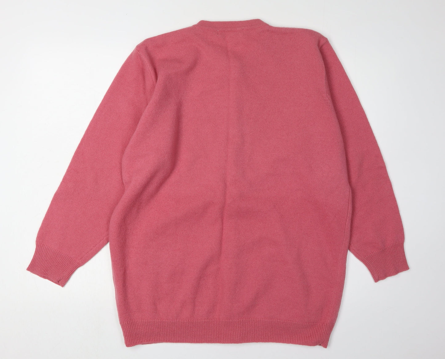 Maria Chietti Women's Pink Wool Cardigan S
