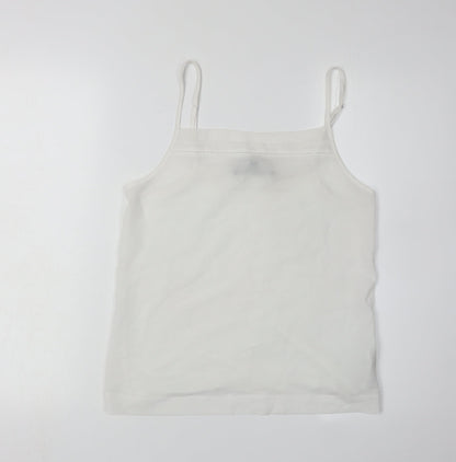 Womens UK Size S French Connection White Camisole Tank