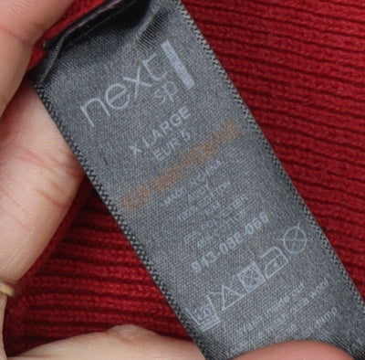 Next Men's XL Red V-Neck Pullover Jumper