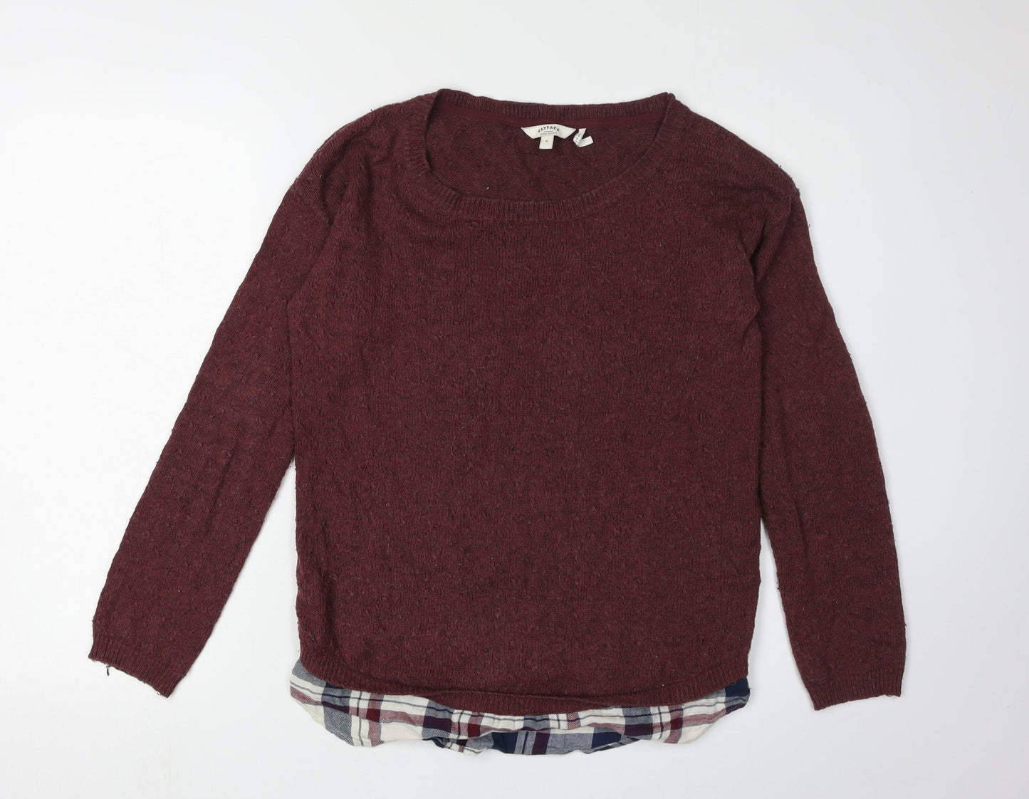 Womens UK Size 6 FatFace Red Pullover Jumper