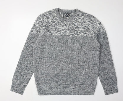 Red Herring Men's Large Grey Pullover Jumper