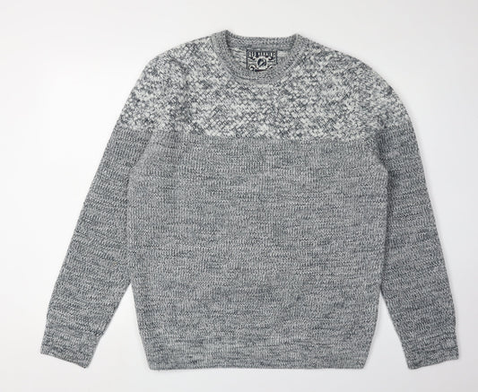 Red Herring Men's Large Grey Pullover Jumper