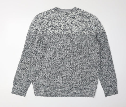 Red Herring Men's Large Grey Pullover Jumper