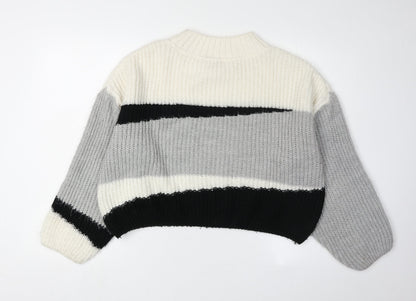 Womens UK Size S Topshop Multicoloured Pullover Jumper