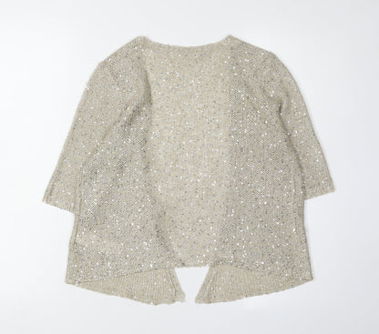 Womens UK Size 10 Marks and Spencer Beige Cardigan Jumper