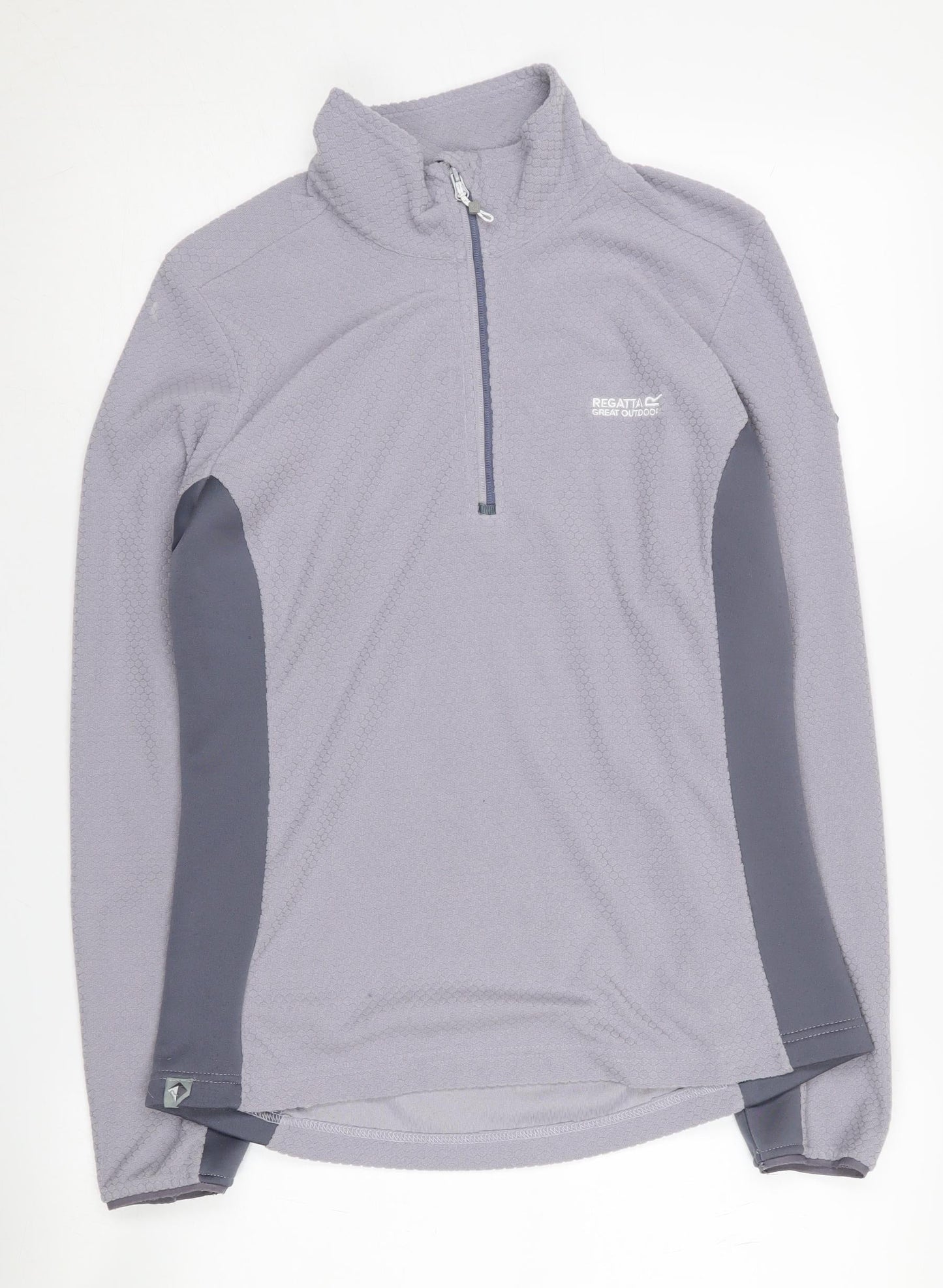 Regatta Women's Grey Lightweight 1/2 Zip Sweatshirt Size 12