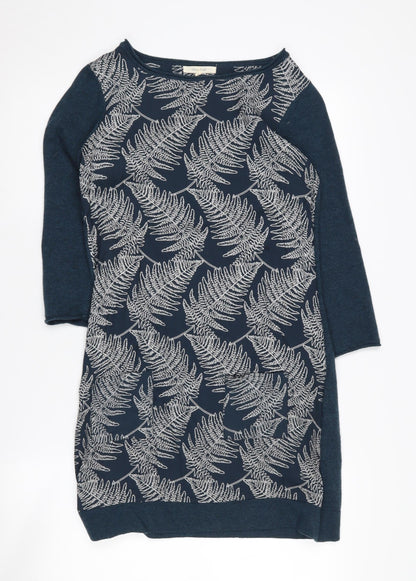 White Stuff Women’s Blue Floral Dress - Size 8