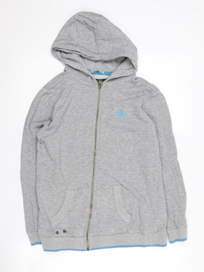 Tokyo Laundry Boys Grey Full Zip Hoodie 13 Years