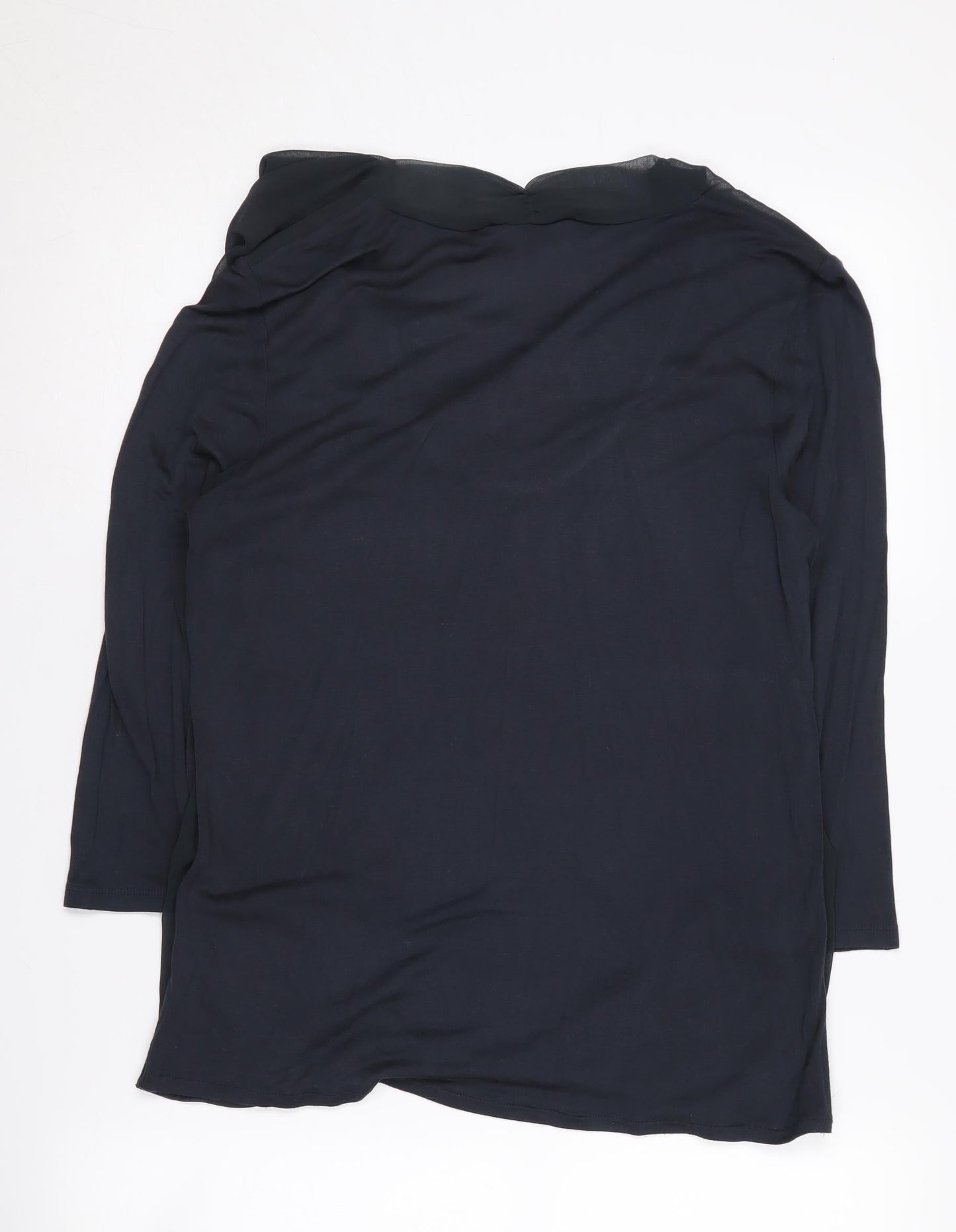 Laura Ashley Women's Black Cowl Neck Top UK 10