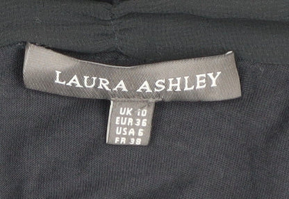 Laura Ashley Women's Black Cowl Neck Top UK 10