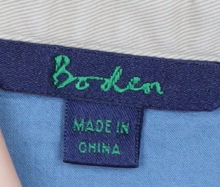 Boden Women's Beige Floral A-Line Midi Skirt Size 10