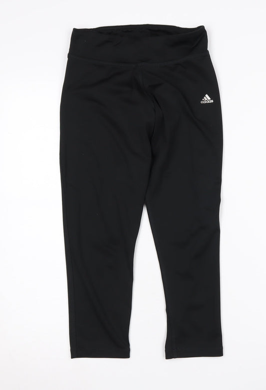 Adidas Women Black XS Leggings Activewear