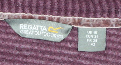 Regatta Women's Red Henley Sweatshirt Size 10, 1/4 Zip