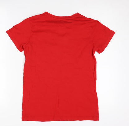 Marvel Boys Red Spider-Man Graphic T-Shirt L