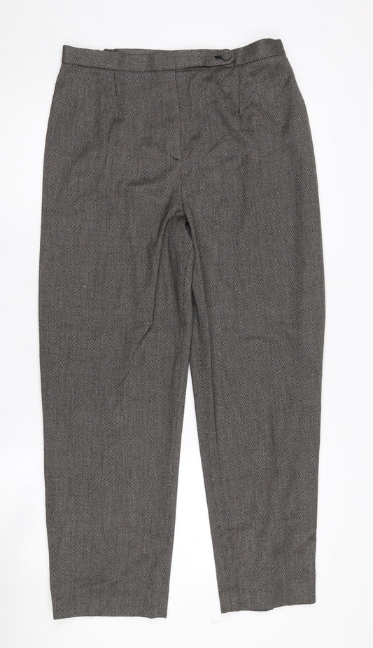 Womens UK Size 14 Eastex Regular Fit Business Casual Grey Trousers