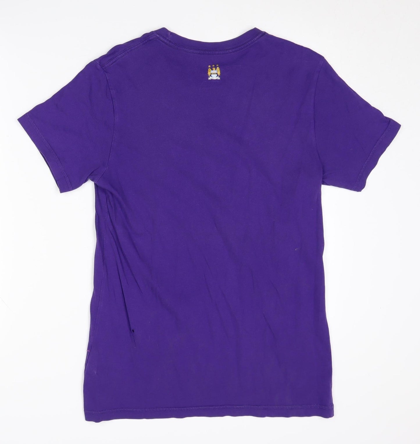 Nike Men's Purple Manchester City T-Shirt Medium Slim Fit