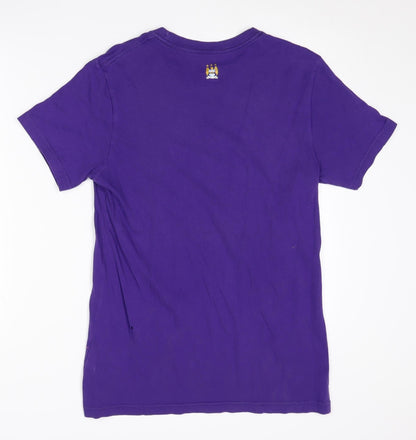 Nike Men's Purple Manchester City T-Shirt Medium Slim Fit