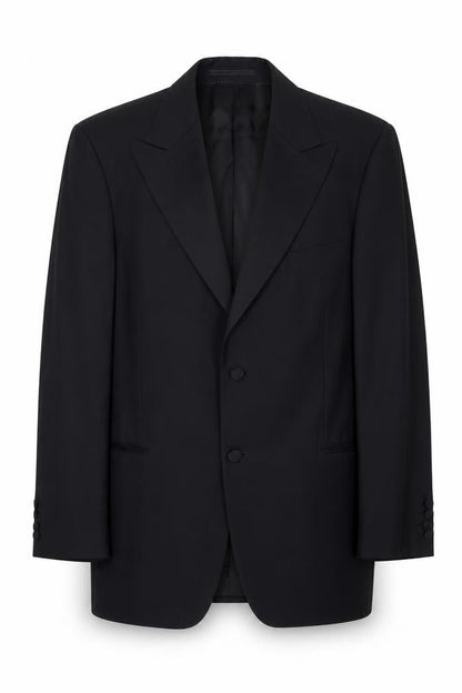 Mens UK Size 40R Austin Reed Regular Black Suit Tuxedo