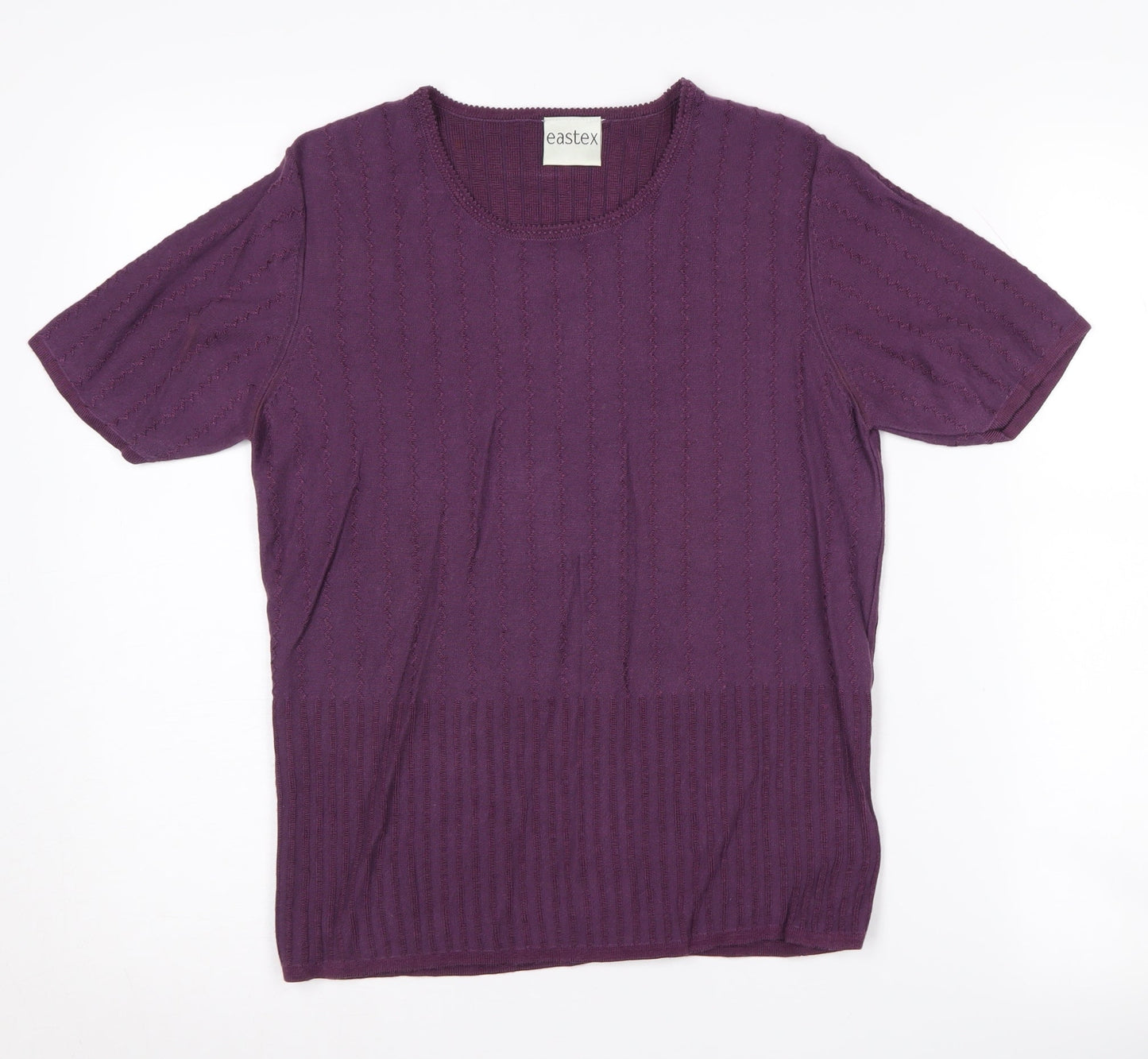 Eastex Women's Purple Knit Pullover Jumper Size 14