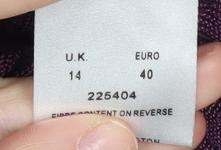 Eastex Women's Purple Knit Pullover Jumper Size 14