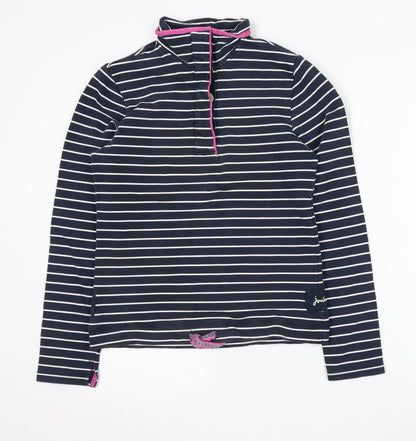 Joules Women's XS Multicoloured Henley Striped Sweatshirt