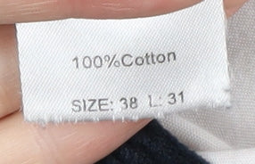 Farah Men's Black Corduroy Trousers, Size 38