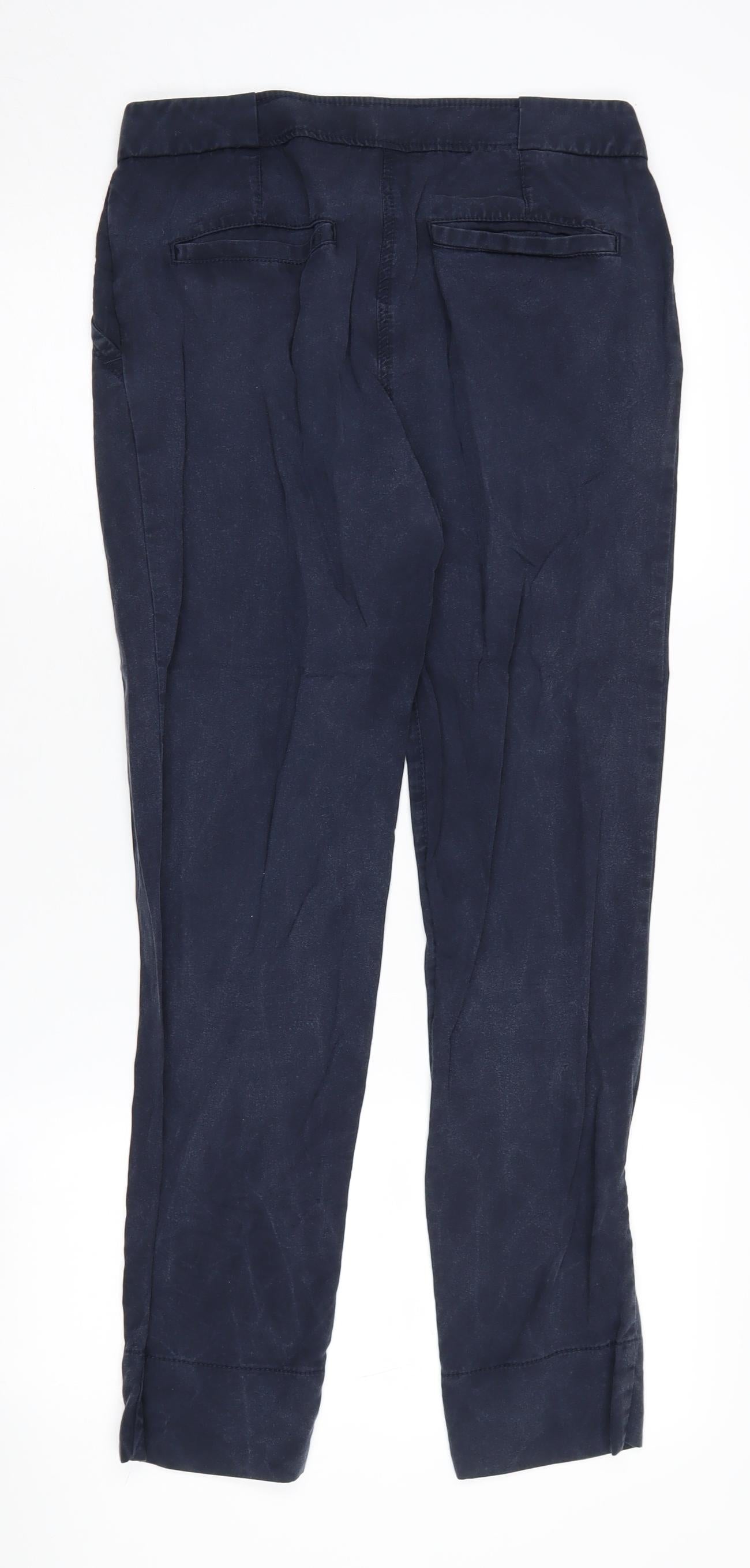 Womens UK Size 8 Jigsaw Regular Fit Casual Blue Trousers