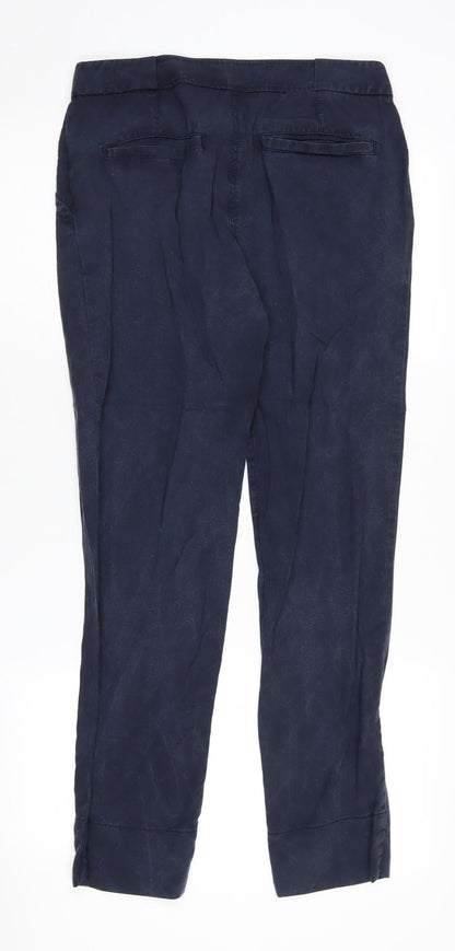 Womens UK Size 8 Jigsaw Regular Fit Casual Blue Trousers
