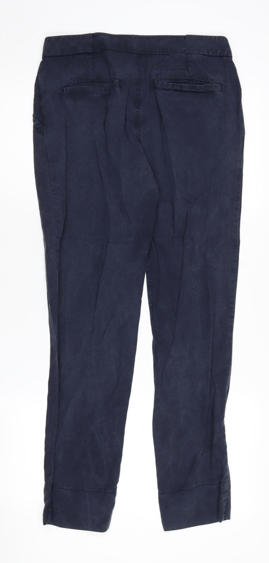 Womens UK Size 8 Jigsaw Regular Fit Casual Blue Trousers
