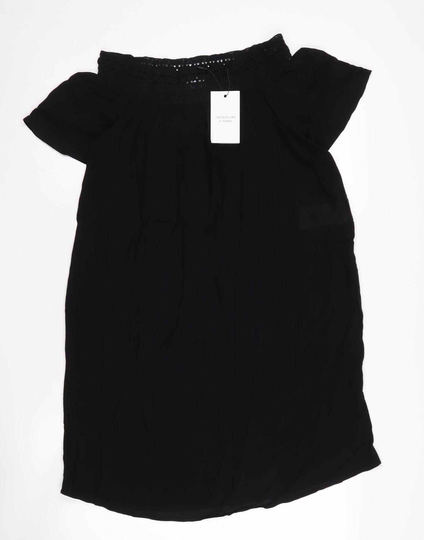 Jacqueline de Yong Women's Black Off Shoulder Dress - Size 10