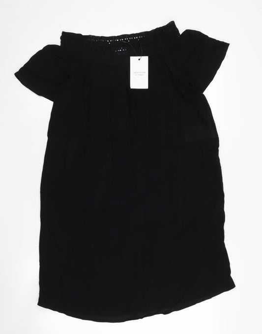 Jacqueline de Yong Women's Black Off Shoulder Dress - Size 10