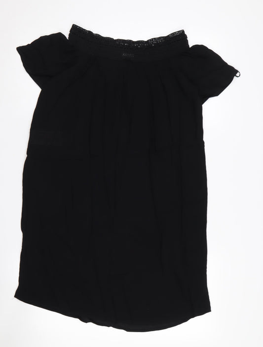 Jacqueline de Yong Women's Black Off Shoulder Dress - Size 10