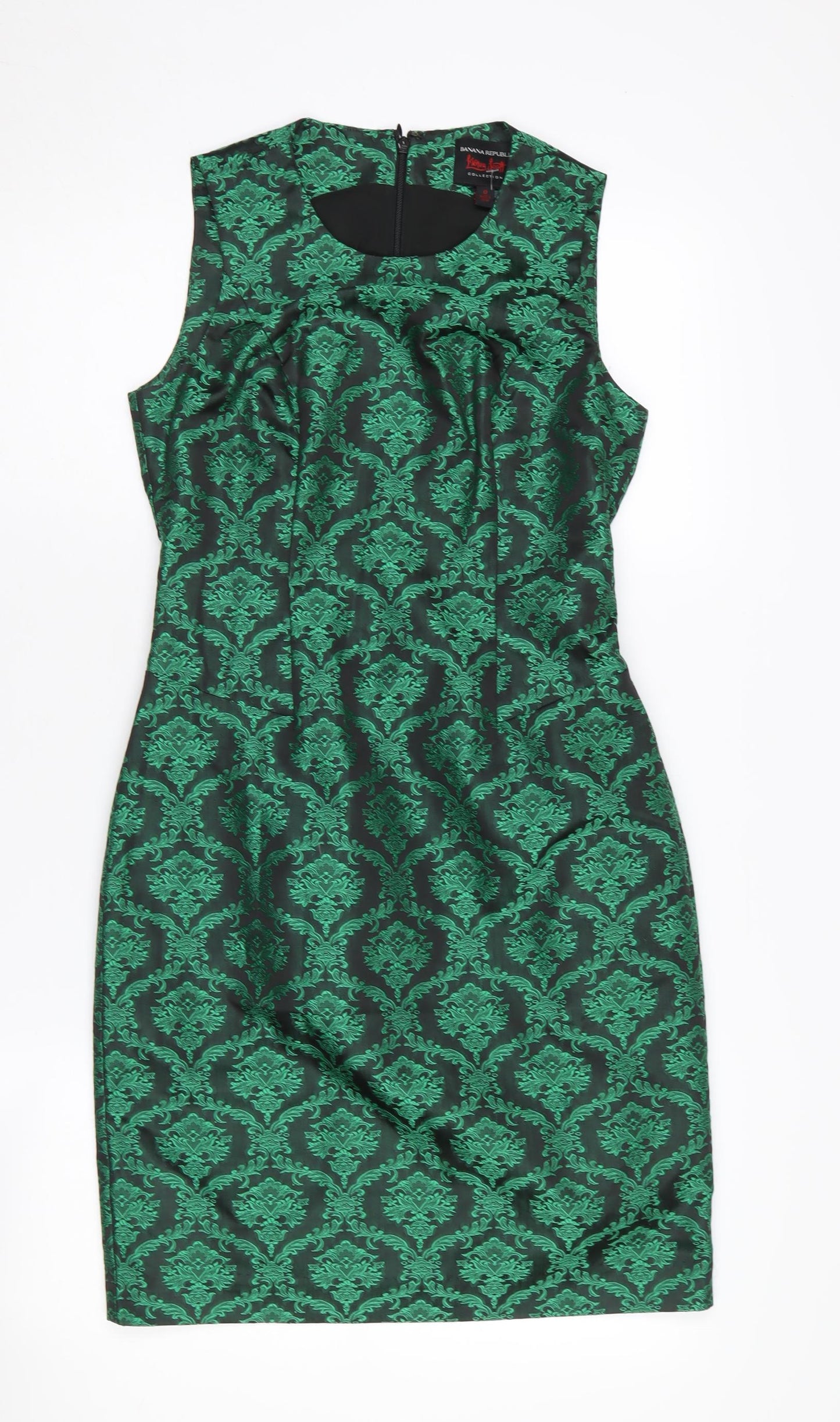 Banana Republic Women's Green Sheath Dress Size 4