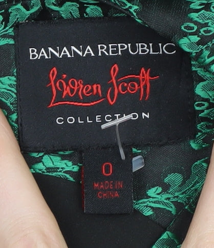 Banana Republic Women's Green Sheath Dress Size 4