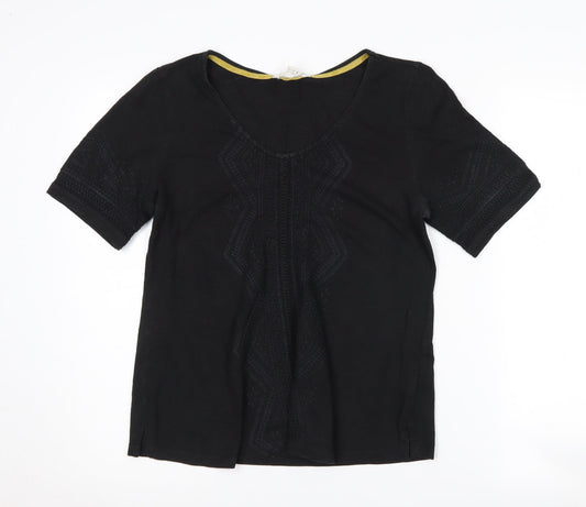 Womens UK Size 10 White Stuff Black  T-Shirt