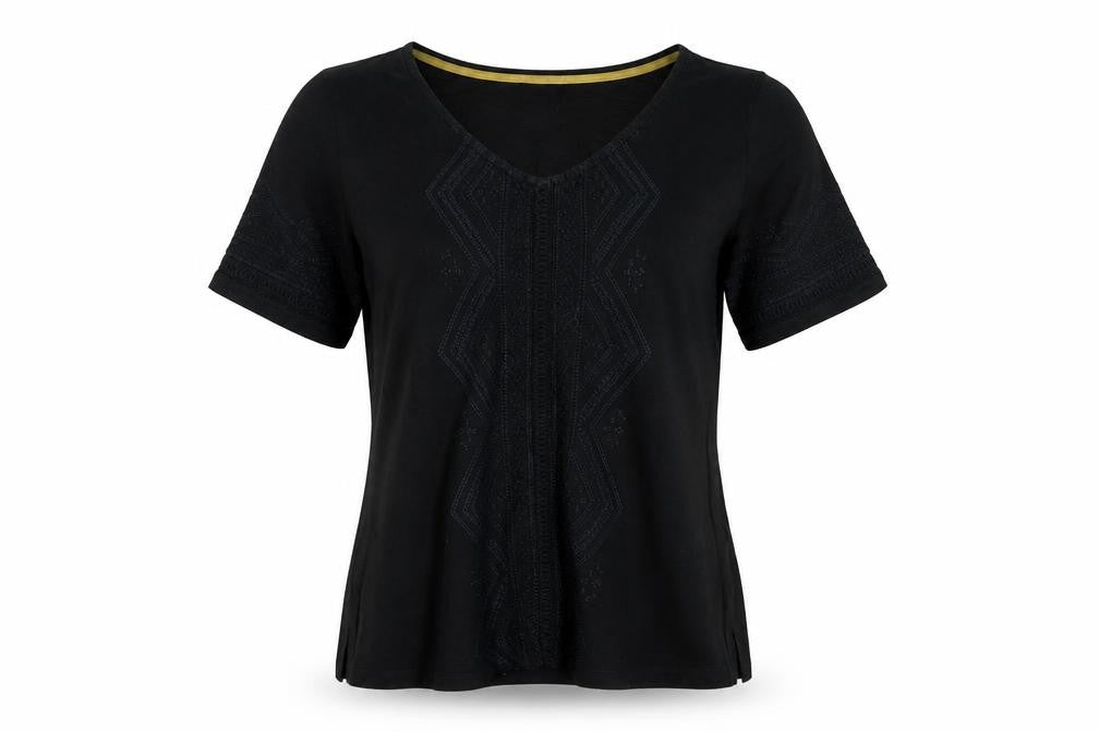 Womens UK Size 10 White Stuff Black  T-Shirt