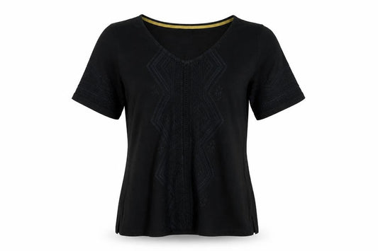 Womens UK Size 10 White Stuff Black  T-Shirt