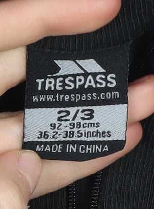 Trespass Boys Black Sweatshirt 2-3 Years