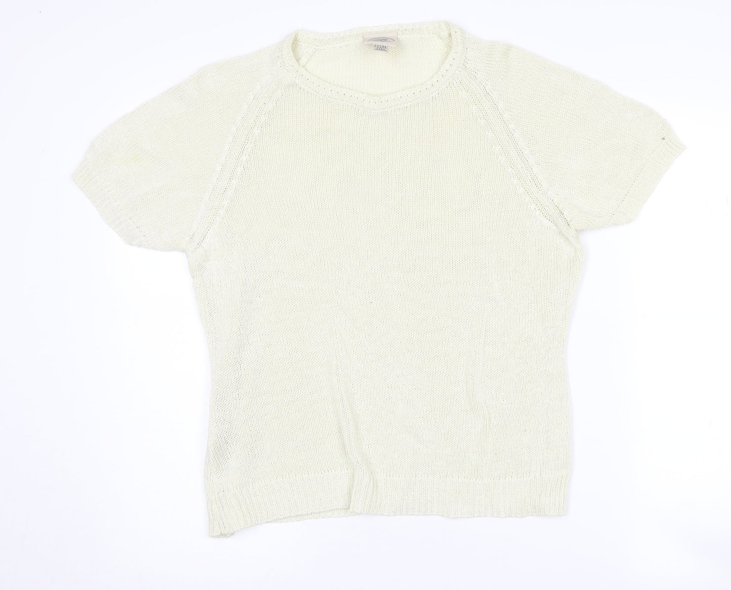 Laura Ashley Women's Ivory XL Cotton Pullover Jumper