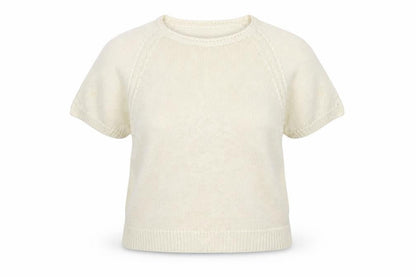Laura Ashley Women's Ivory XL Cotton Pullover Jumper