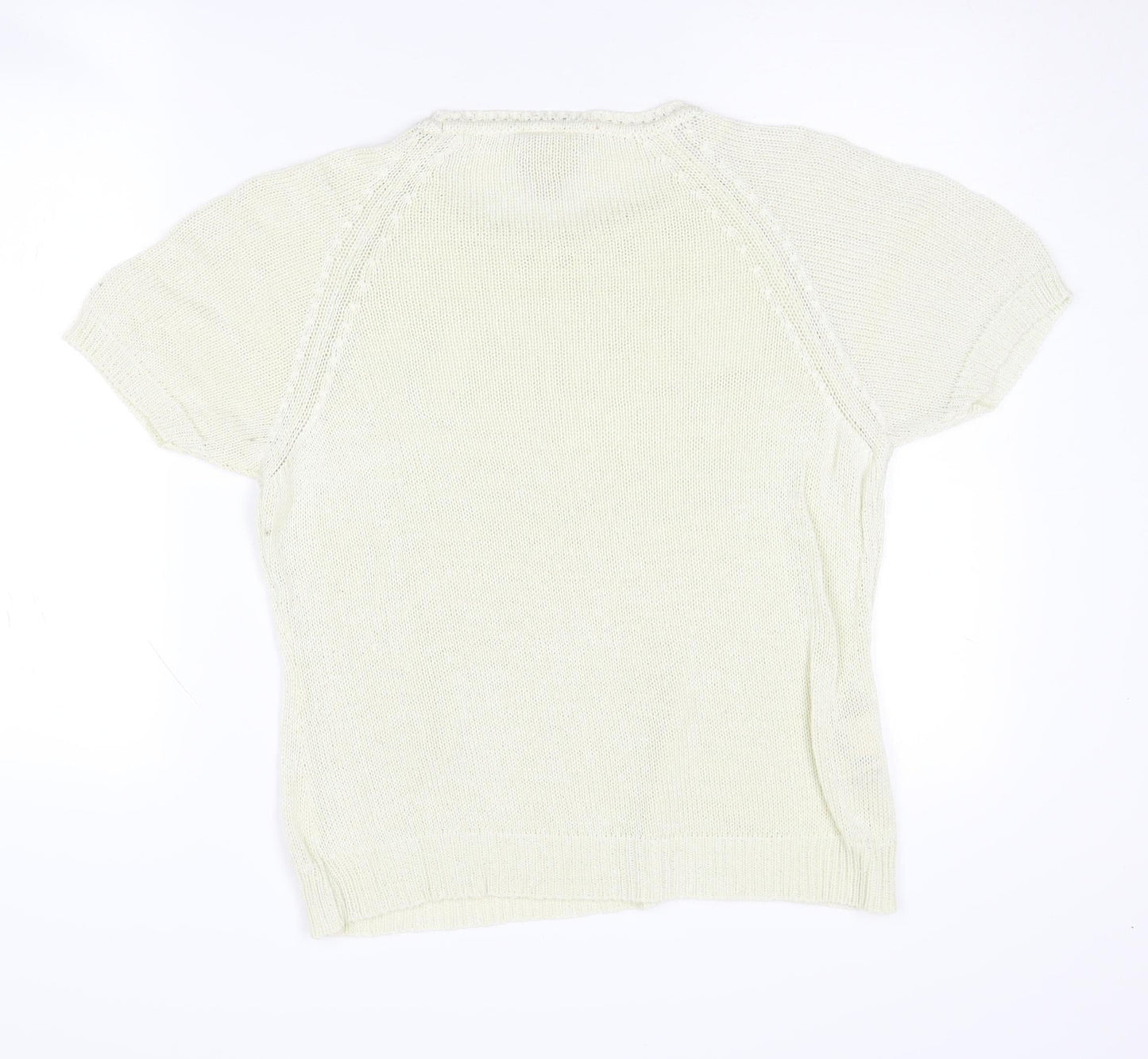 Laura Ashley Women's Ivory XL Cotton Pullover Jumper
