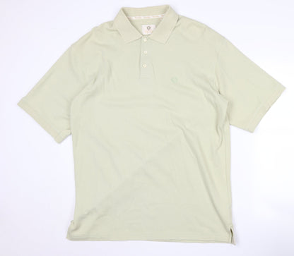 Viyella Men's Green Polo Shirt XL Short Sleeve