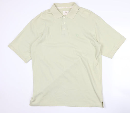 Viyella Men's Green Polo Shirt XL Short Sleeve