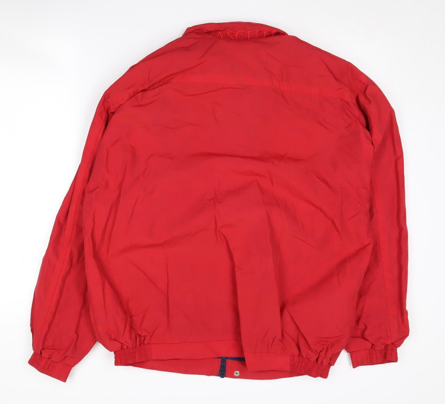 Aquascutum Men's Red Jacket Medium Casual Lined Collared