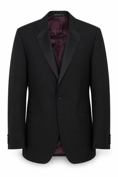 Mens UK Size 38 Pierre Cardin Regular Black Suit Tuxedo