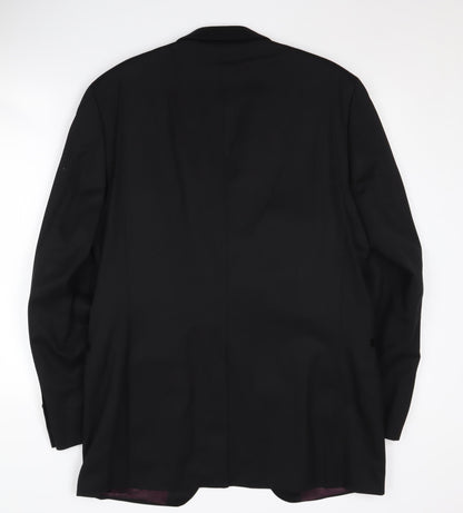 Mens UK Size 38 Pierre Cardin Regular Black Suit Tuxedo