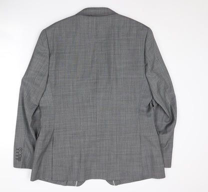 Mens UK Size 44 Jeff Banks Regular Grey Suit Jacket