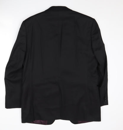 Mens UK Size 40 Pierre Cardin Regular Black Suit Tuxedo