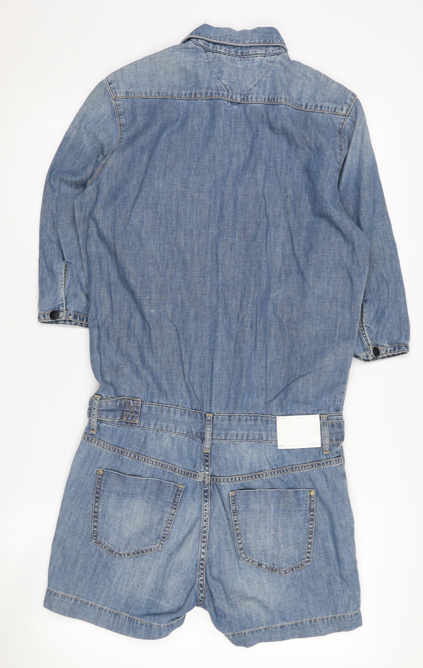 Hilfiger Denim Blue XS Women's 3/4 Sleeve Playsuit