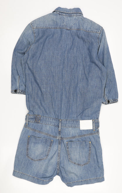 Hilfiger Denim Blue XS Women's 3/4 Sleeve Playsuit